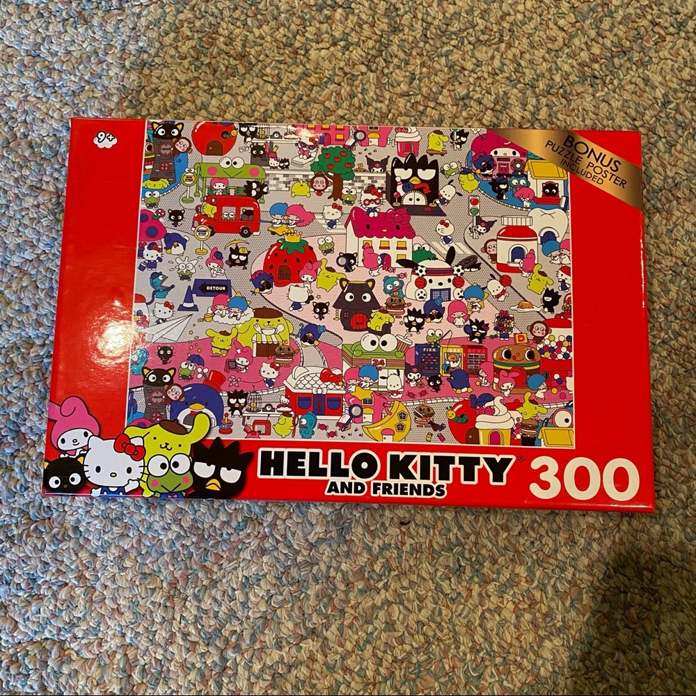Hello Kitty 300pc Puzzle New In Box with Poster